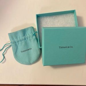Authentic Tiffany jewelry pouch and box